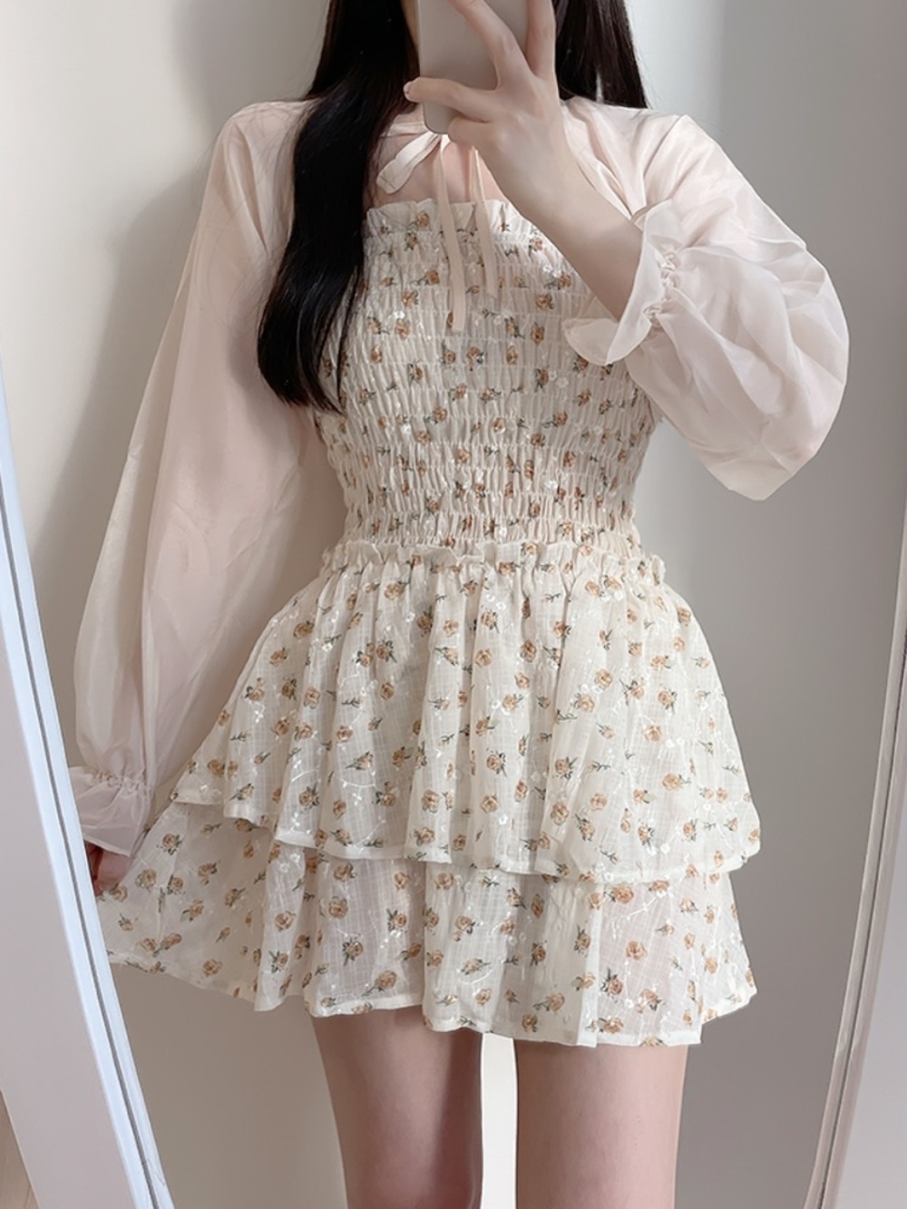 Two piece dress and bolero set